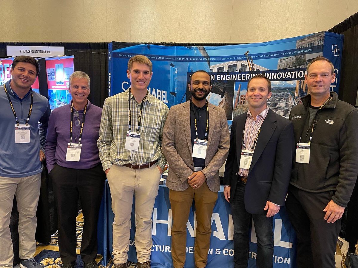 SchnabelGeo's tweet photo. Can’t believe we are halfway through #dfi47!
Don’t forget to visit booth #521 to meet the Schnabel team and pick up a cool swag pack!
#dfi47 #funtimes #principledproven https://t.co/sWYZdE2Usp