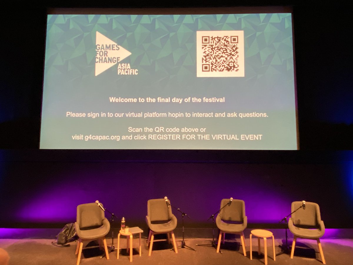 g4capac's tweet image. Final &amp;amp; 3rd Day of #G4CAPAC 2022 is starting soon! ❤️

We’re ready for another fantastic lineup of panels 🎮📣

Live at ACMI and online here:
hopin.com/events/games-f… #MIGW22