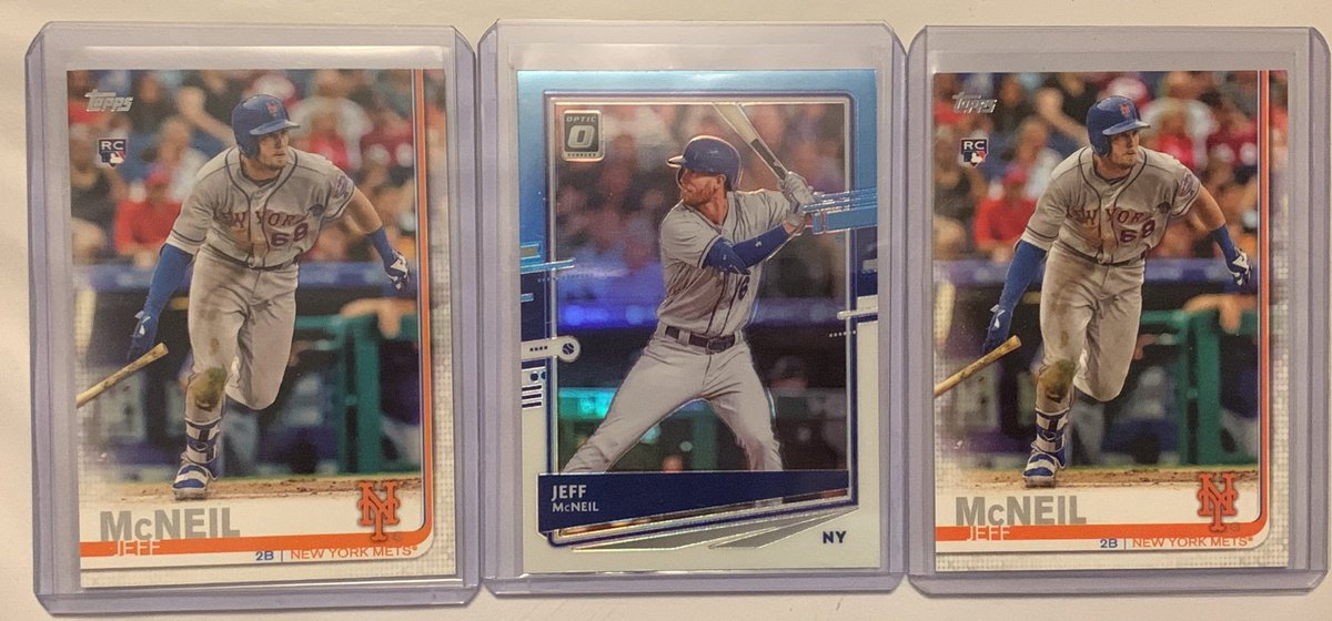 To celebrate Jeff McNeil winning the batting title, we’re giving away this trio of cards. 

Retweet and follow to enter.