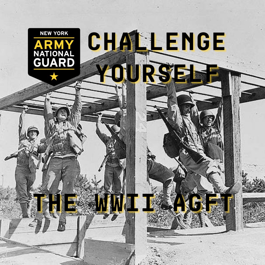 NationalGuardNY's tweet photo. The #Army #fitness program has come a long way - the #ACFT used to be the #APFT, and before that it was the #AGFT in the WWII era. Try it to day to see if you are as #GuardStrong as your grandfather's generation.
#WorkoutWednesday
https://t.co/ZyS2sAeN43
https://t.co/raiYZMPrVW https://t.co/L2XTqZTmG1