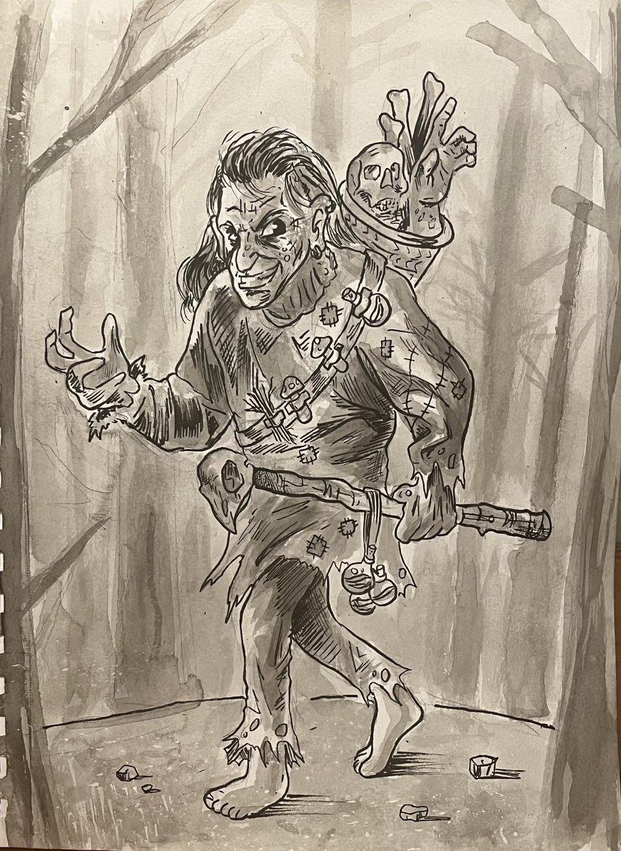 kylekoz3's tweet photo. #inktober2022 Day 5✅ -Baba Yaga https://t.co/onmeJQt2tz
