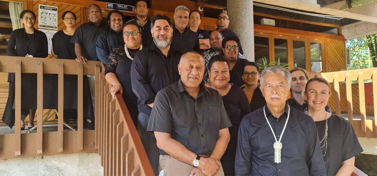 Sione_Tekiteki's tweet photo. Show support by participating/donating @ #Pinktober! Proud @ #ForumSEC staff for leading our internal fundraising. Cervical cancer also PIF priority; 2050 #BluePacific Strategy prioritises people centred development; and itβs also ThursdayinBlack! @WomenOftheWave @EVAWintl https://t.co/MSILH9CQAZ