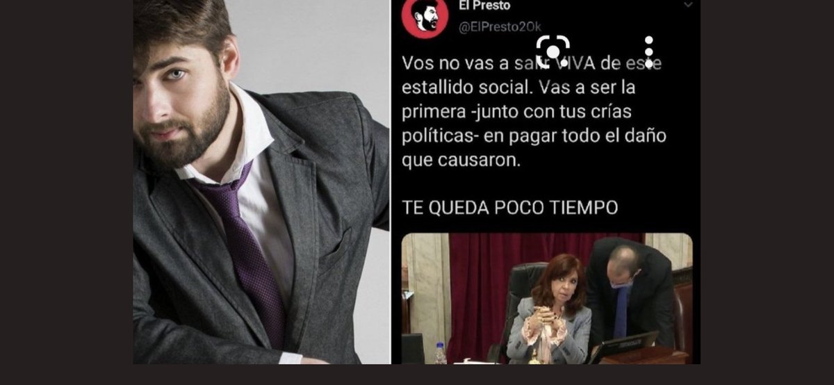 GarbarzAriel's tweet photo. URGENTE: La amenaza de muerte a CFK del Presto y su foto con la presidenta del PRO obligan a jueza y fiscal a investigar sus llamadas, pero no con el show del secuestro de sus móviles ya borrados, sino ordenando a las Telcos los cruces de metadatos COINCIDENTES CON LOS COPITOS. https://t.co/30qFFoKz9S