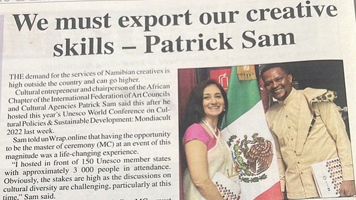 Are Namibian creatives ready to export their talent globally? 

Venturing out seems daunting, when you have the insight, critical understanding and confidence to tell a story that inspires and connects then our talent is significant. 

Years in the making, mature MC!