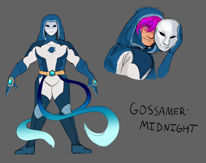 i made an alternate gossamer supersuit cause im procrastinating my hw lol #SOKE #jaynakamura 