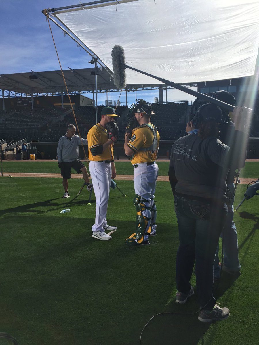 NorCalSoCalTC's tweet photo. ⁦@SVogt1229⁩ Thank you for playing your heart out and being a good human. It was a pleasure making the ⁦@Athletics⁩ commercials with you and the gang in AZ in 2016/2017. Wishing you and your family a happy retirement. #IBelieveInStephenVogt https://t.co/1j0qIUY2GY