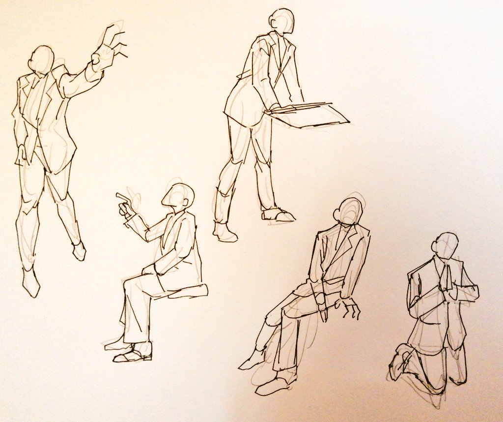 1boy sitting formal suit male focus monochrome sketch  illustration images