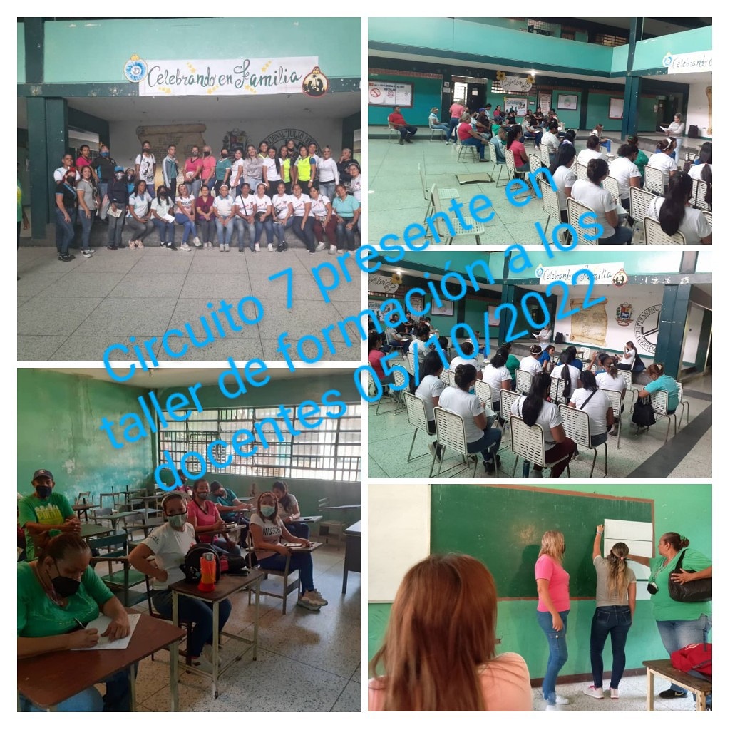 Presentes en el taller de formación para los docentes. Circuito 7 <a href="/NicolasMaduro/">Nicolás Maduro</a> <a href="/leoalvacabrera/">Prof. Leonardo Alvarado</a> <a href="/_LaAvanzadora/">Yelitze Santaella</a>
