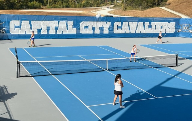 CCHSCavs_Tennis's tweet photo. Your @CCHSTennis4 Lady Cavaliers edged out a fantastic Lebanon team 5-4 to take the DISTRICT CHAMPIONSHIP!  Way to play, ladies! 💙🎾🖤💪 @CCHS_Activities @CchscavsA @CCHSCavs https://t.co/EI8V97F3ic