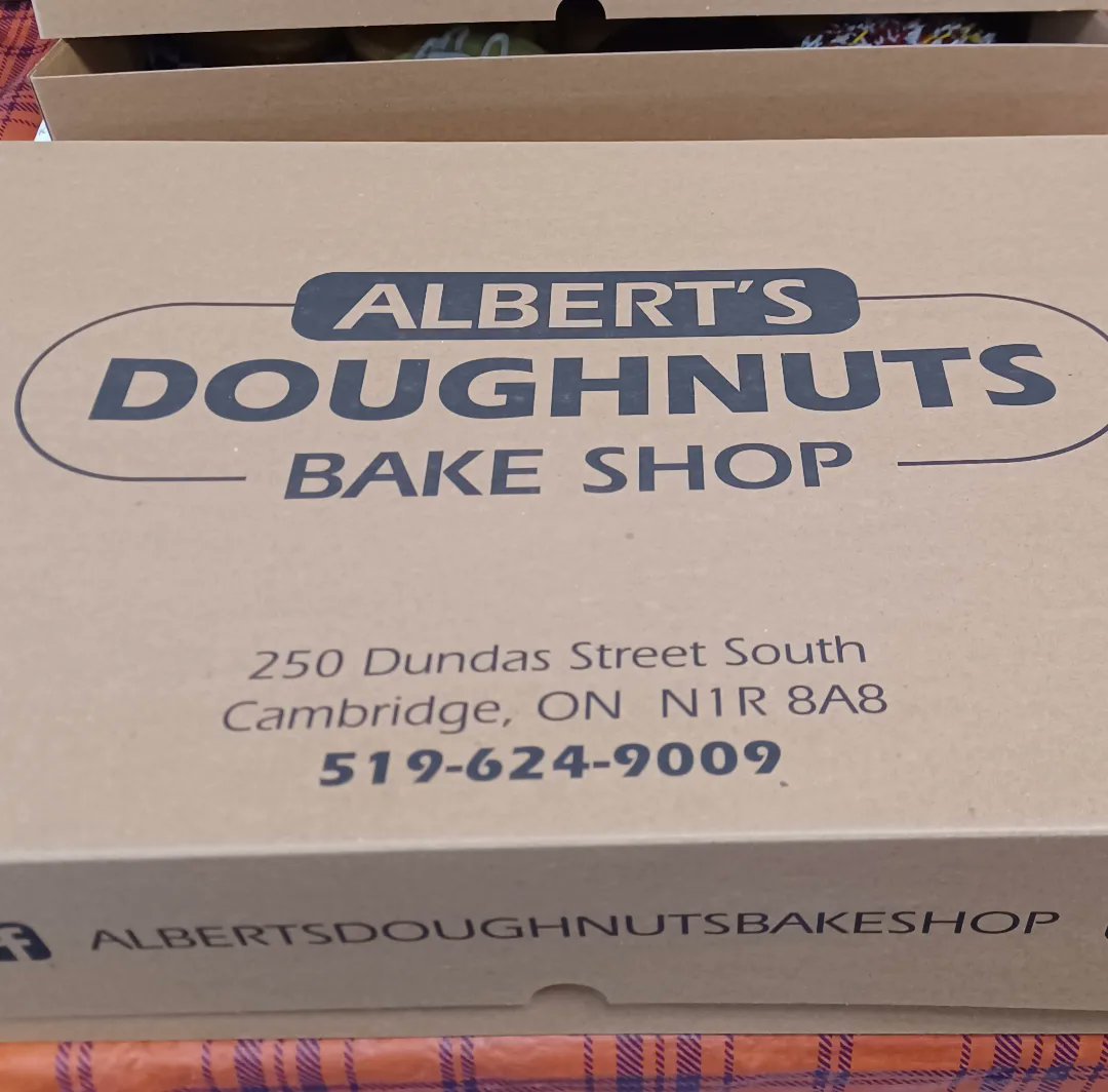 Dear #albertsdoughnutsbakeshop thank you so much for making #WorldTeacherDay that much sweeter today for all of our teachers at #MoffatCreekPS. This was incredibly generous of you and we are sincerely grateful! ❤️  #community #cambridge #galtlove #Galt #wrdsb #wearewrdsb