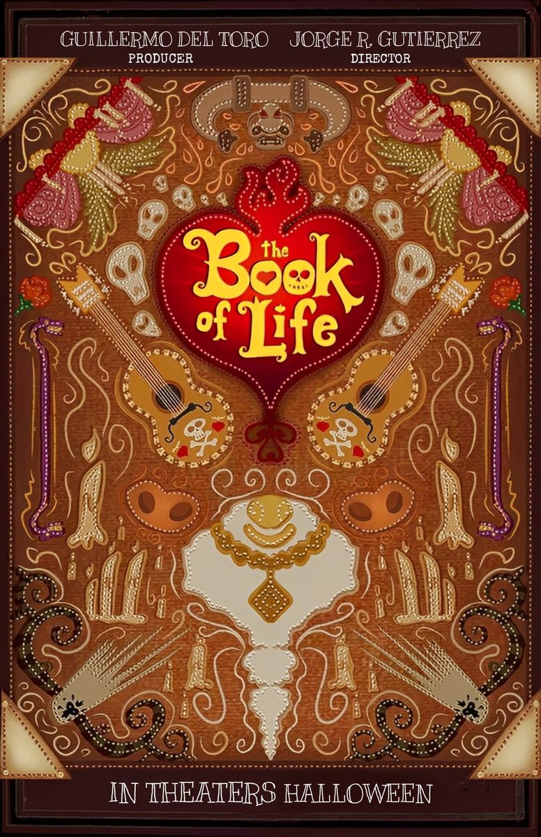 rubiuslight's tweet photo. Para una tarea de la carrera, me pidieron rediseñar un póster de nuestra peli favorita,obviamente elegí #thebookoflife #librodelavida, peliculaza por cierto, dirigida por @mexopolis y producida por @RealGDT
Espero les guste ♡ https://t.co/Rz7kOAONF2