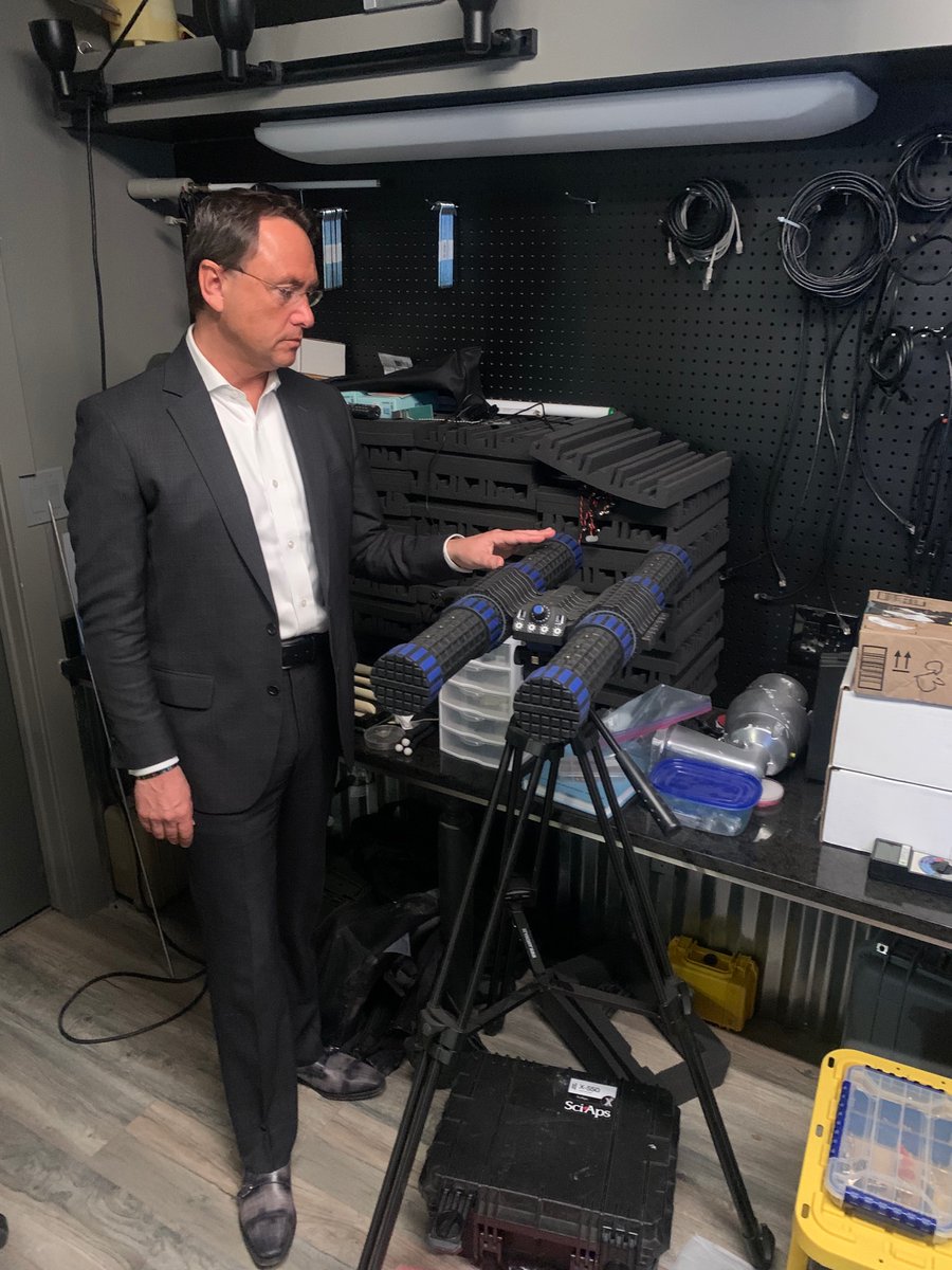 BrandonFugal's tweet photo. Reviewing some equipment being utilized at the Skinwalker Ranch for experimentsโฆ Aaronia Spectran V6 (up to 18GHz) & ELF-6 MagnoTracker antenna with tripod as well as HyperLOG 60100X directional antenna (680MHz - 10GHz) https://t.co/dvNhEMBHXL