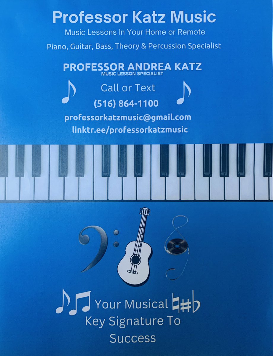 profkatzmusic's tweet photo. #musiclessons 🎶 #remote 🎶 #remotelessons  🎶 #remotemusiclessons 🎶#virtual  or in your home 🏡 #rockypointny #soundbeachny  #piano 🎹 #guitar 🎸#bass, #musictheory 🎶 #composition ✍️#songwriting #professorkatzmusic 🎶 https://t.co/ZJ6XgRbasm