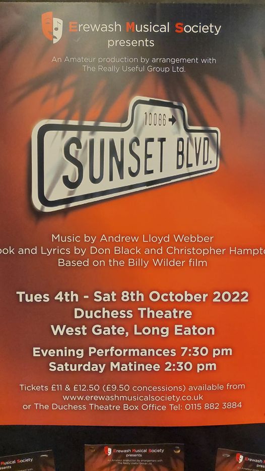 CastleKev's tweet photo. @ErewashMusical @LongEatonLife @DerbyAmPerfArts @WhatsOnDerby @syladg #SunsetBoulevard #AndrewLloydWebber #DonBlack Return to the days of  Hollywood glamour with the femme-fatale to end all. What a show, great cast and lush soundtrack. Until 8 October https://t.co/53JyfrnxM4 https://t.co/NNdVMiakxM