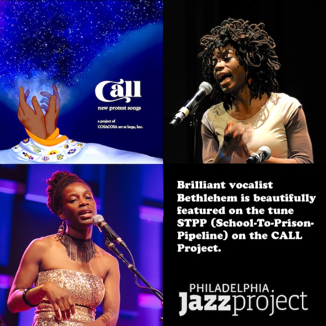 Learn more about the #CALL project - a @NEAarts funded album of new #ProtestSongs produced by @COSACOSAatlarge For More Info: bit.ly/3UCgAGK #PhillyJazz #SingPhillySing #MessageInTheMusic #SayItLoud #Bethlehem @Bethlehem17