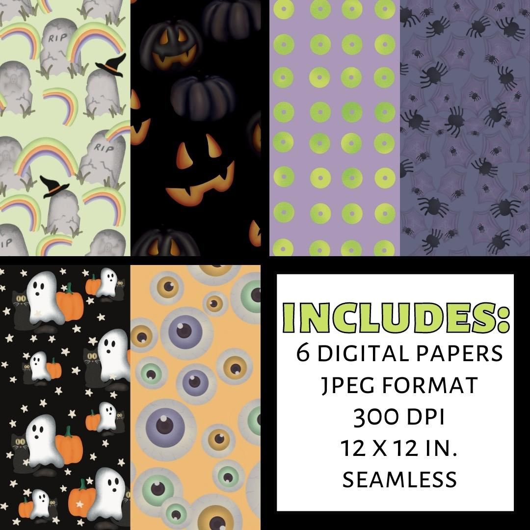 HighSunCreation's tweet photo. Halloween Digital Paper Set
•
•
•
#digitalpaper #digitalscrapbook #halloweenpattern #gravestone #bohorainbow #spiderwebs https://t.co/OpRYpn5NvK