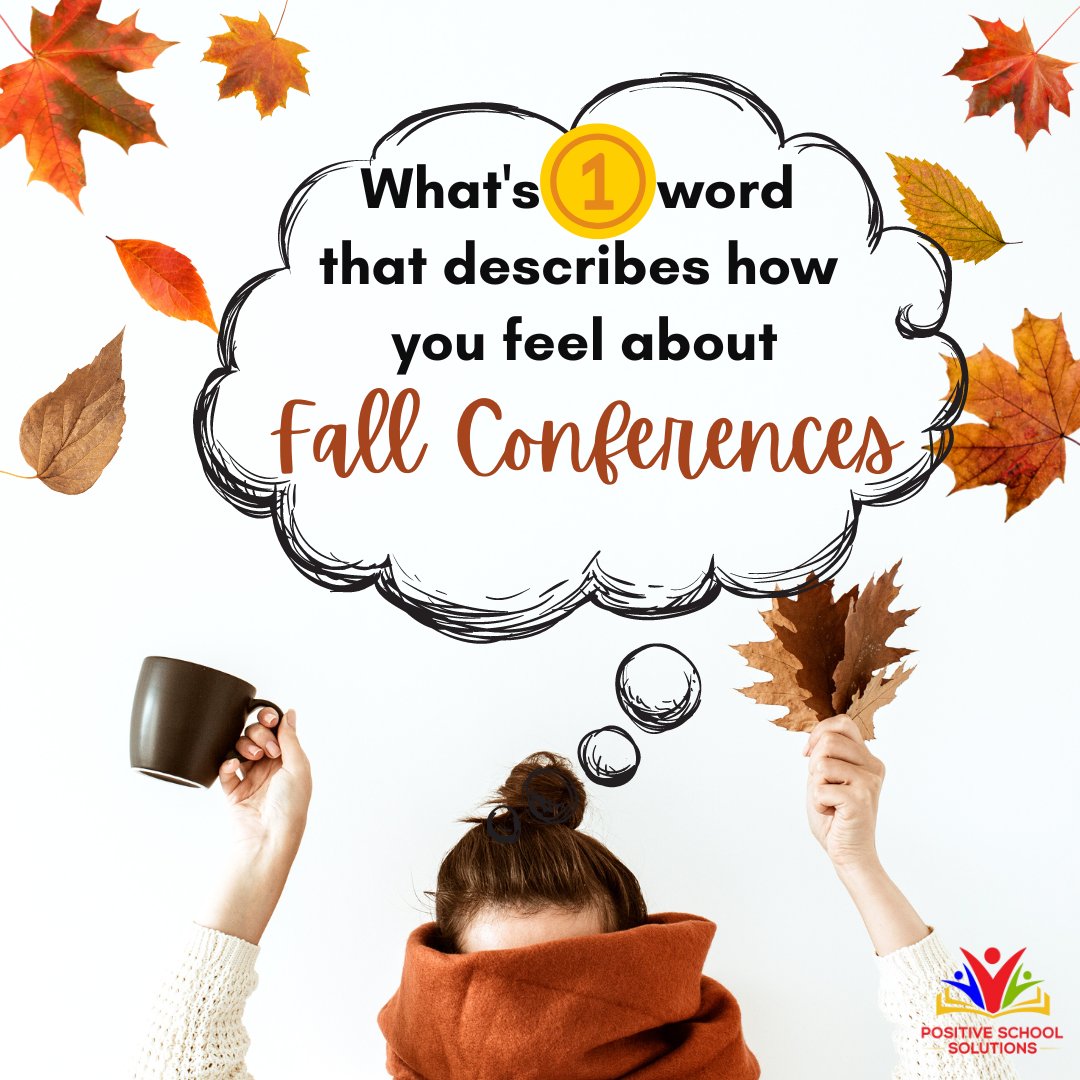 Positive4School's tweet photo. We've heard from many #educators that they are in the planning, or about to start, phase for #fallconferences. Share a word or phrase that tells us how you're feeling about them in the comments below.
#communication #parents #parentteacherconferences #education #fallconference https://t.co/74FATxTvNt