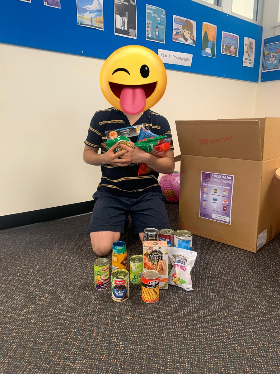 pardola1's tweet photo. Year 9 students held an expo in week 10 informing students about #foodinsecurity and solutions they proposed. We also held a food drive and students and teachers were very generous with donations https://t.co/gboVS8vCmj