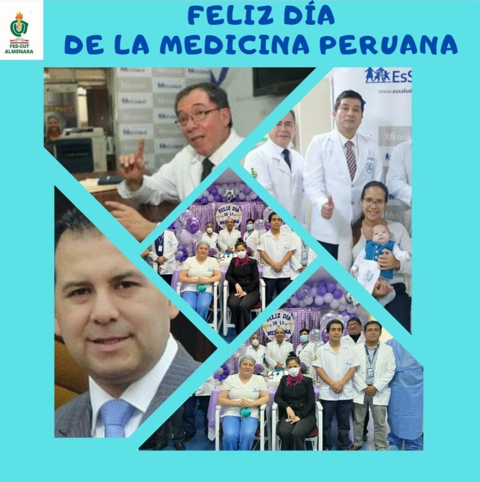 CarlosGuzmanZ1's tweet photo. La Junta Directiva del Sindicato Base CUT ALMENARA hacen llegar un sincero saludo y reconocimiento a todos(as ) los medicos en el marco del *Dia de la Medicina Peruana.* Asi mismo agradecemos por dedicar su vida en la lucha contra la covid 19, por su esfuerzo y compromiso social. https://t.co/RZ6o5xb1fA