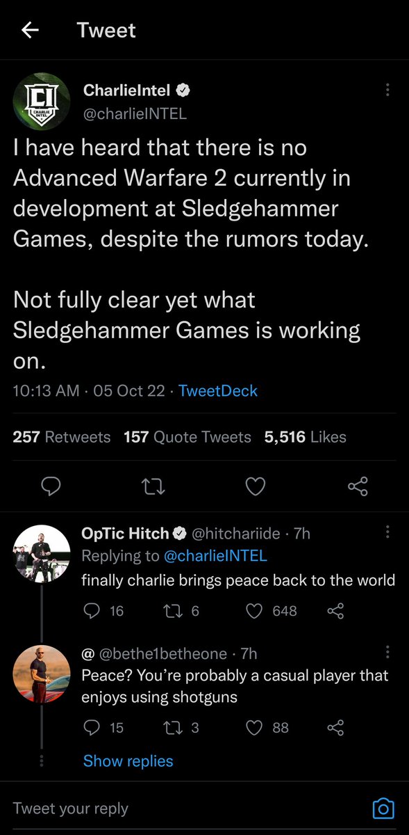 MW2isTrash's tweet photo. @charlieINTEL @TheGhostOfHope So are you clear or not fully clear? https://t.co/7uCvU9wORB