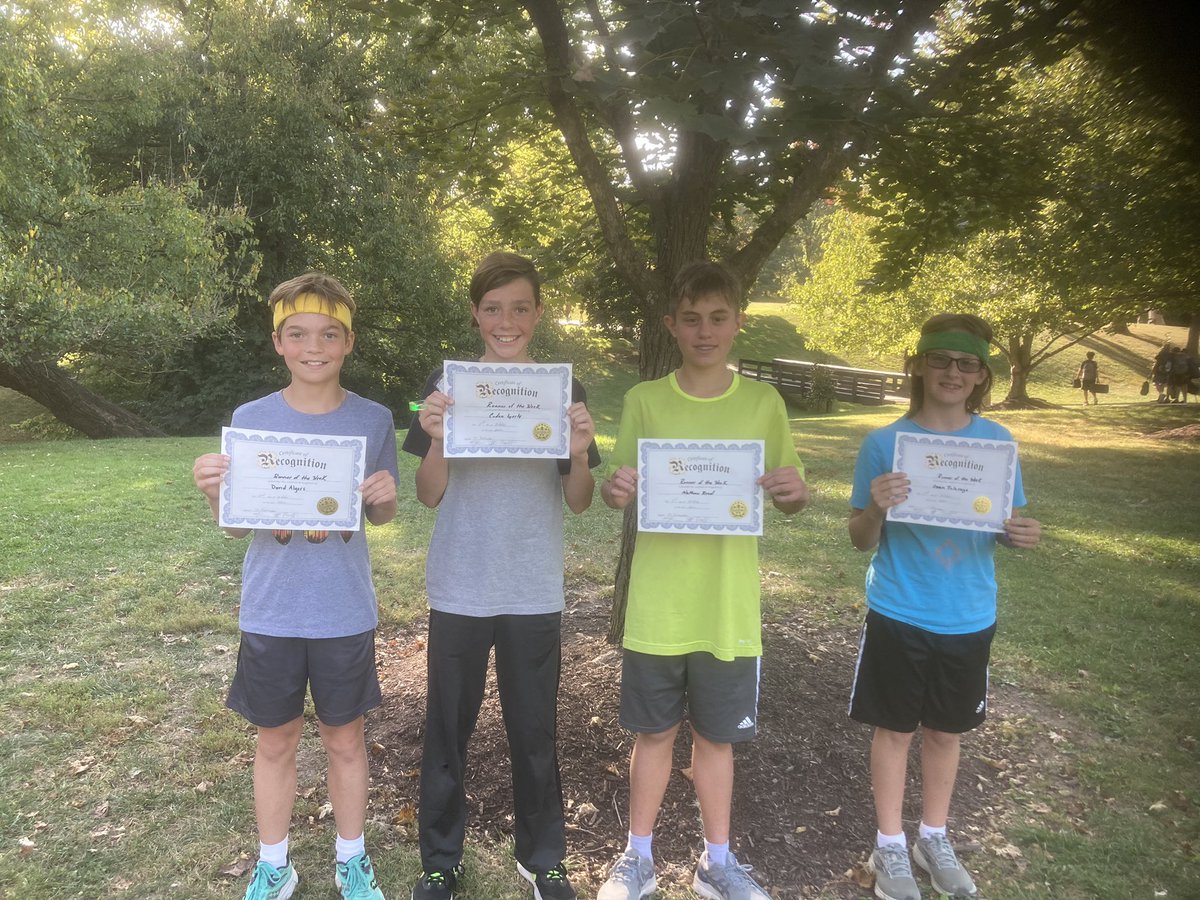 Congratulations to our <a href="/SycamoreJrHigh/">Sycamore Jr High</a> @AvesAthletics <a href="/SJHAthletics/">SJHAthletics</a> Runners of the Week! 🎉 Nathan, David, Caydn, and Owen are perfect examples of Integrity: always leaders even when they think no one is watching! Good luck to all runners at GMCs on Monday! 🏃🏻‍♀️🏃🏽‍♀️🏃🏿‍♂️🏃🏻