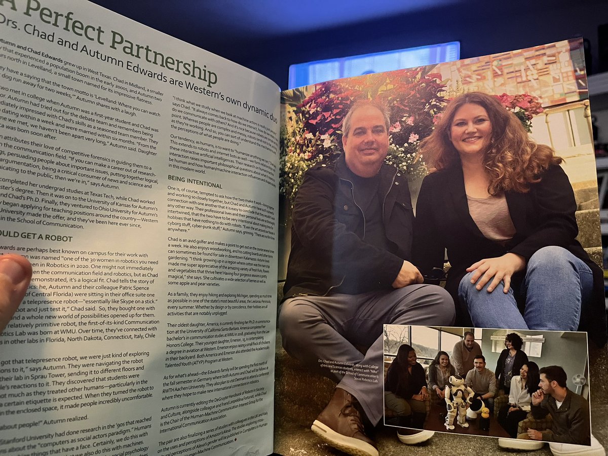 ChrisFSell's tweet photo. Loved reading this profile of my @comwmu faculty mentors @edwardschad @autumnedwards! A true reflection of the incredible teaching and mentorship that takes place at @WesternMichU! https://t.co/uDxt4EHRoT