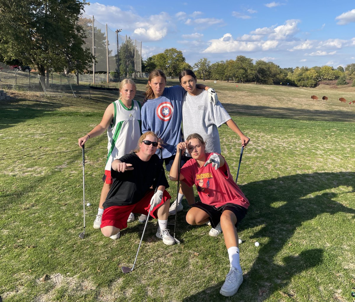 nsdgolf's tweet photo. Happy Gilmore inspired practice for Adam Sandler Day #Hoco https://t.co/NHAGZLheFs