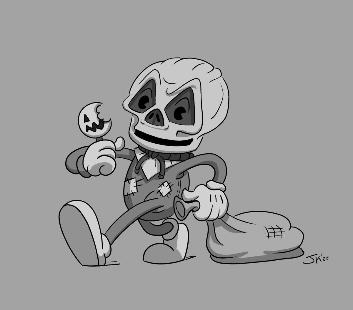 Spooktober Cuphead challenge day 5: Sam from Trick or Treat 
