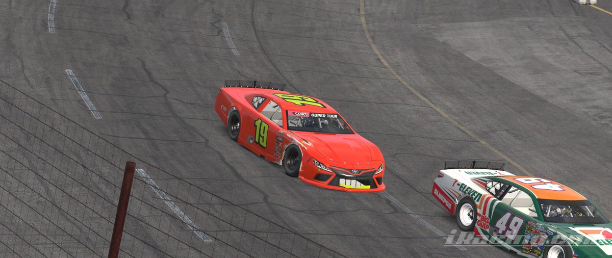 steve has finished 2nd in the first race behind the 7-el*v*n car