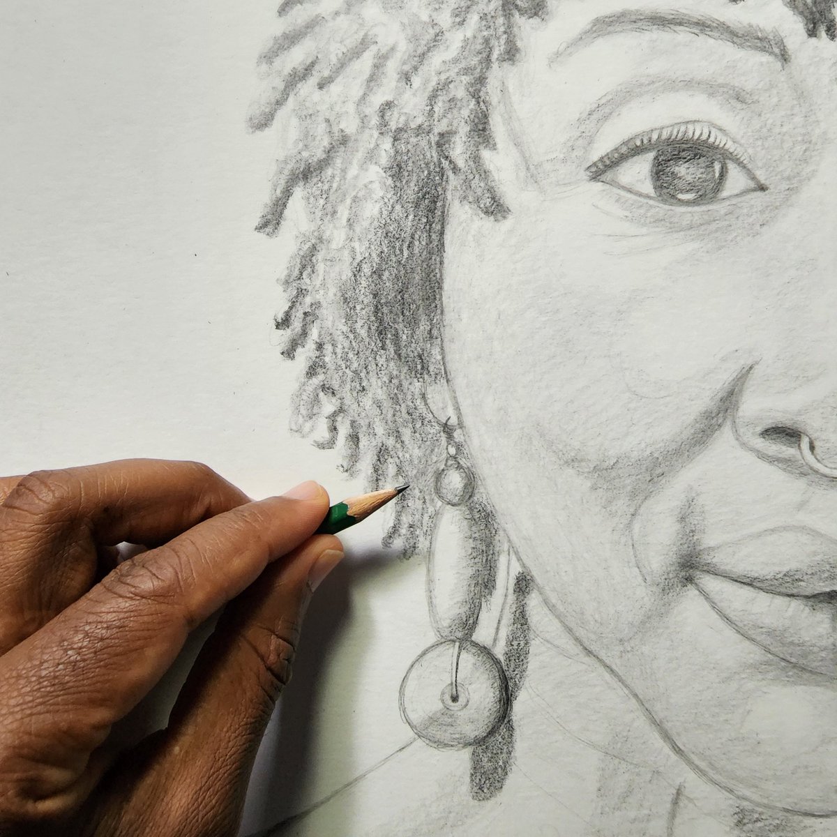 Drawing... taking action on inspiration. I hear you and I see you <a href="/luriefavors/">Lurie Daniel Favors Esq.</a> <a href="/sxmurbanview/">.</a>. #luriedanielfavors #luriedanielfavorsshow #sxmurbanview #drawing #sketching #portraitdrawing #blackart #figurativeart