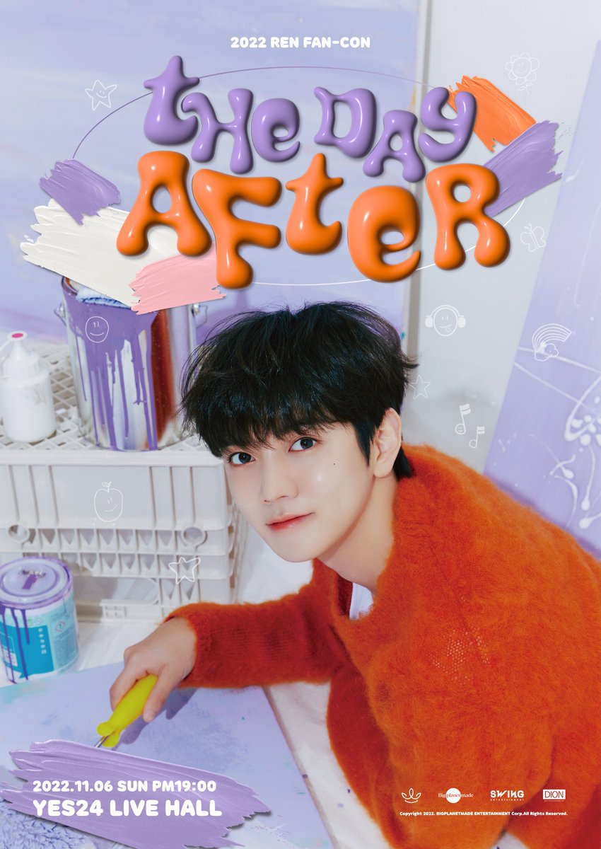 [#렌] 📢

2022 REN FAN-CON [THE DAY AFTER] 진행 안내

📍공연 일시
22.11.06 7PM
📍티켓 예매
22.10.11 8PM ~

🔗 cafe.daum.net/RENofficial/Yz…

#REN #최민기 #CHOIMINGI #THE_DAY_AFTER