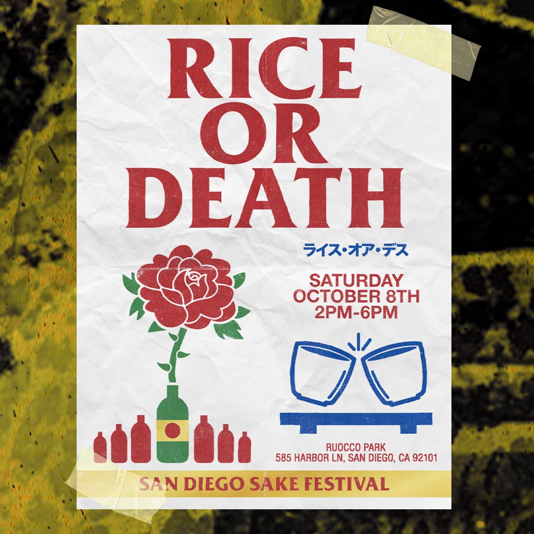 RiceOrDeath's tweet photo. When you get invited to the San Diego Sake Festival, you GO to the San Diego Sake Festival! We'll be there serving up some of the best Fried Rice in SD this Saturday! 'Kanpai!

@sandiegosakeweek
@beshockramen

10/8 2-6pm

Ruocco Park
585 Harbor Ln
San Diego, CA 92101 https://t.co/IpzLNaqqZC