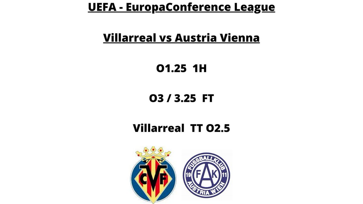 ROICapper1's tweet photo. Show Support by Hitting the Like Button or Retweeting. 👊🙏

⚽️ https://t.co/v0g3jcwKst ⚽️ 

#europaconferenceleague #villarreal #austriavienna #sportsbetting #freeplay #sportsbettor #liveplays #sportsbets #sportsbettor #sportsbet #uefa #villarrealvsaustriavienna https://t.co/y6JxPYWYwD