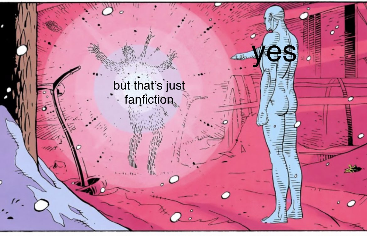 che_bur_ashka's tweet image. “but that’s just fanfiction!!!”