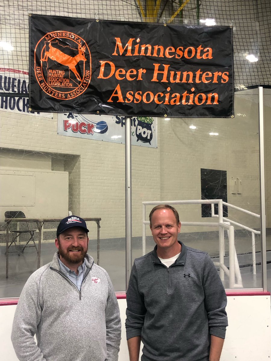 It was great to run into my SD 7 teammate Matt Norri for MN House at the Minnesota Deer Hunters Association banquet in Hibbing tonight. We will defend your right to keep and bear arms.