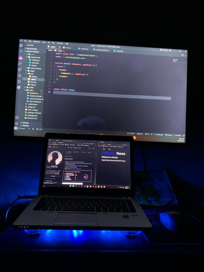 ernestechie's tweet photo. After almost 12 months, my humble setup 🤫🤫 https://t.co/VVmC7b7Ba5