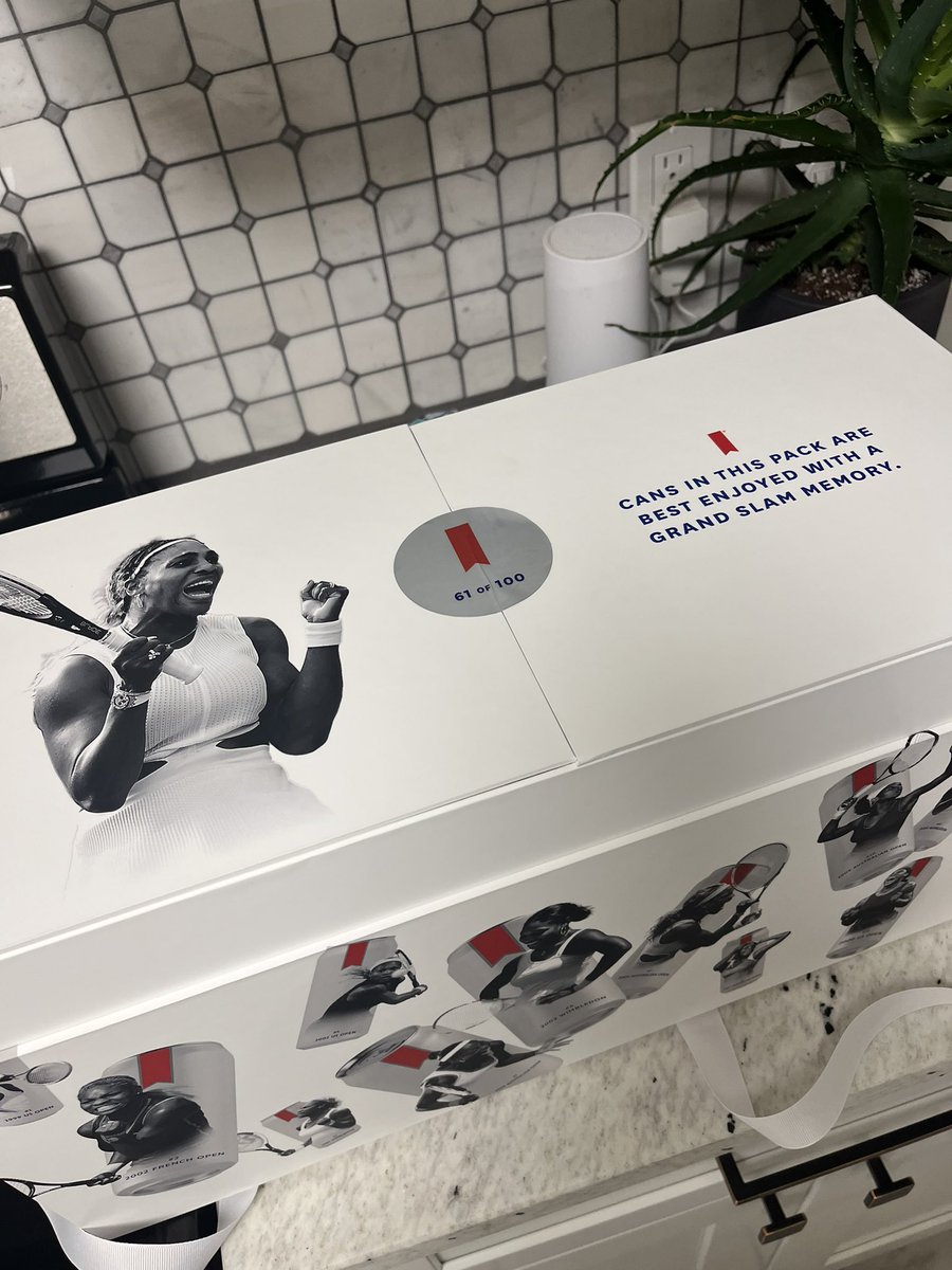 allieware22's tweet photo. This is without a doubt the BEST sports memorabilia I now own!!! Thank you @MichelobULTRA and @serenawilliams!
#SerenaPack https://t.co/exqF2jfRb9