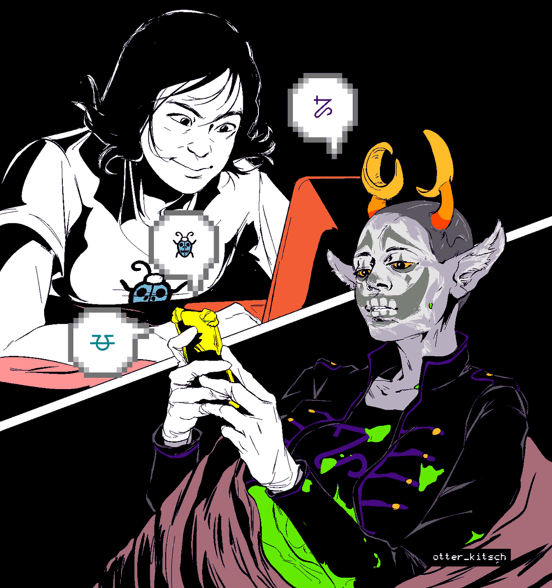 KitschOtter's tweet photo. #hylics × #homestuck
(somsnosa is a human pretending to be a troll) https://t.co/qGvygphoJ7