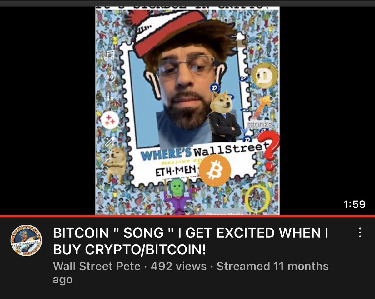 SickdoeCrypto's tweet image. I said “ I GET EXCITED WHEN I BUY CRYPTO!” If you have NEVER heard the song go #youtube it! #cryptosong #crypto #music #trading #wallstreet