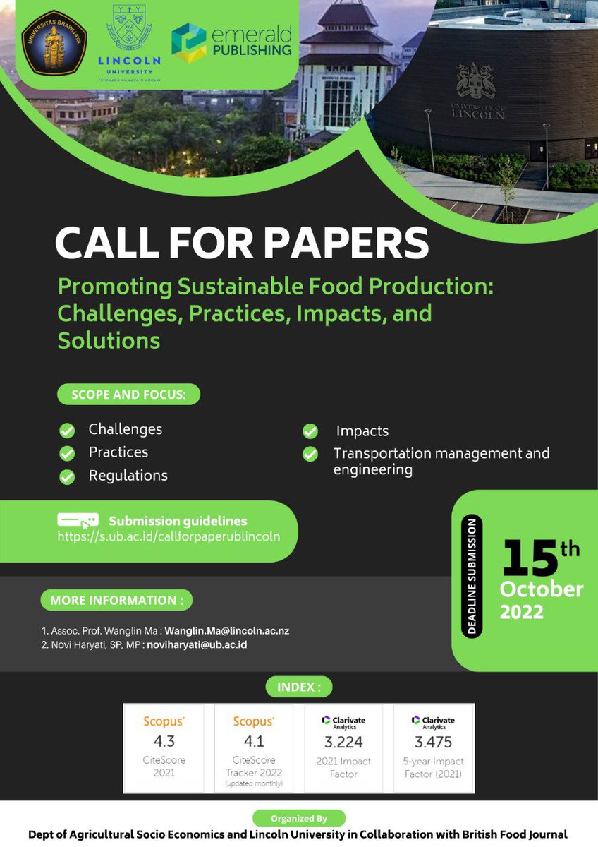 shodiq27's tweet photo. Do you work on Production Sustainability? 

Don't miss a publication opportunity in British Food Journal 

Submission guidelines and links: https://t.co/ENgjkwg4CJ

Thank you
#PhDone #phdlife #PhDForum https://t.co/x013DnRmig