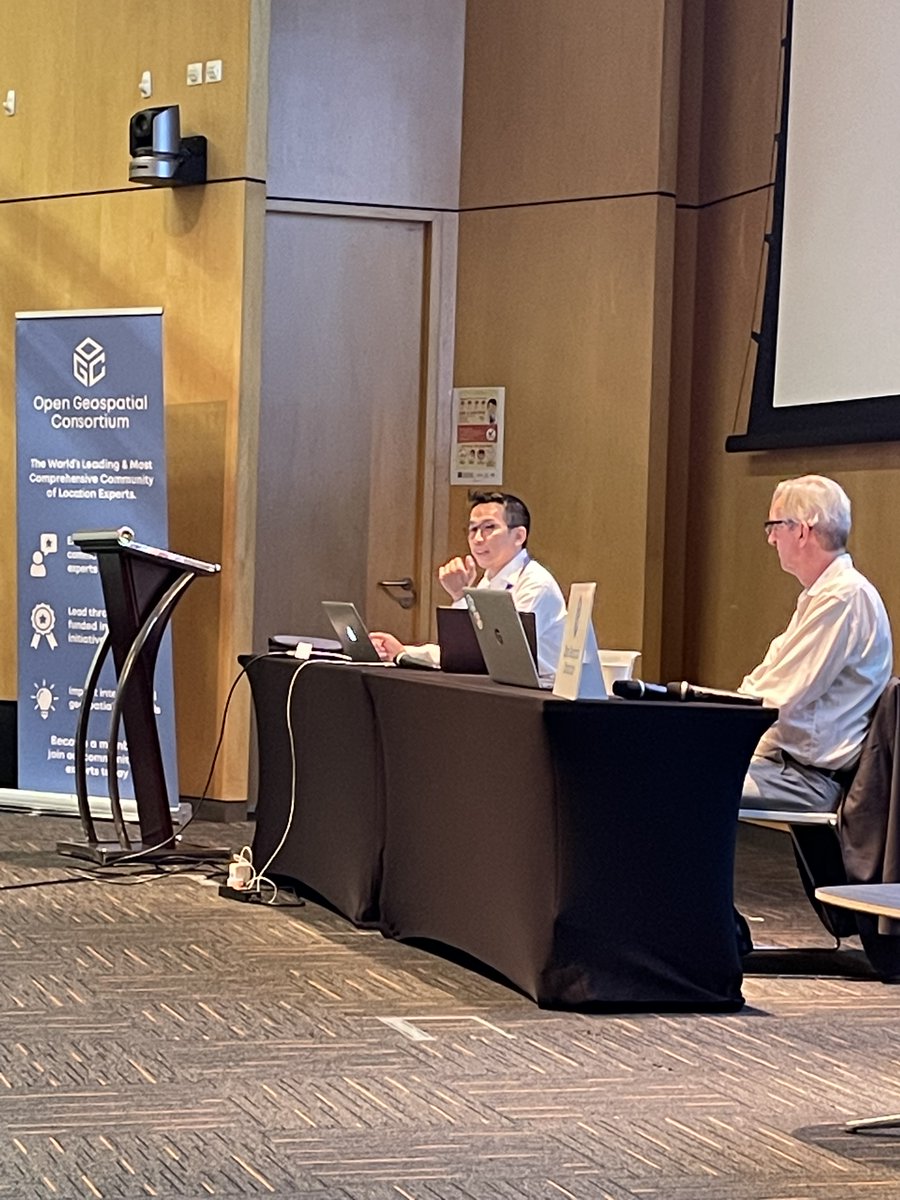 opengeospatial's tweet photo. OGC Start-up/scale-up members bring key ideas &amp; innovation to the global OGC community. Don't miss more of today's sessions on #MetOcean, #DigitalTwins, and other #opengeospatial topics during  the #OGC124MM in #Singapore. Build the future of #Geospatial. #Startups https://t.co/yBVxdyd7OO