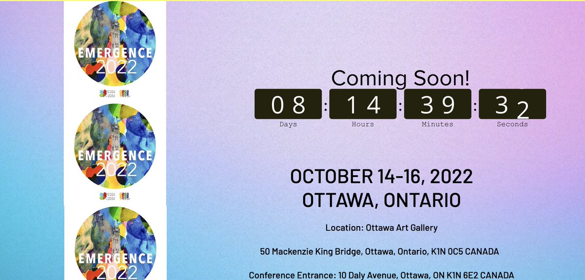 OAEA (@onaea) on Twitter photo Only one week left until <a href="/Emergence2022/">Emergence2022.CSEA.OAEA</a> opens! We are thrilled to add tours <a href="/NatGalleryCan/">National Gallery of Canada</a> before the keynote by Ekow Nimako! Register today emergence22cseaoaea.wixsite.com/home <a href="/CSEA_SCEA/">CSEA/SCÉA</a> @canartteach <a href="/socialart_gen/">Genevieve Cloutier (she/they)</a> <a href="/Miranda_Blazey/">Miranda_Blazey</a> <a href="/JvanEnckevort/">Jessica van Enckevort</a> Only one week left until <a href="/Emergence2022/">Emergence2022.CSEA.OAEA</a> opens! We are thrilled to add tours <a href="/NatGalleryCan/">National Gallery of Canada</a> before the keynote by Ekow Nimako! Register today emergence22cseaoaea.wixsite.com/home <a href="/CSEA_SCEA/">CSEA/SCÉA</a> @canartteach <a href="/socialart_gen/">Genevieve Cloutier (she/they)</a> <a href="/Miranda_Blazey/">Miranda_Blazey</a> <a href="/JvanEnckevort/">Jessica van Enckevort</a>