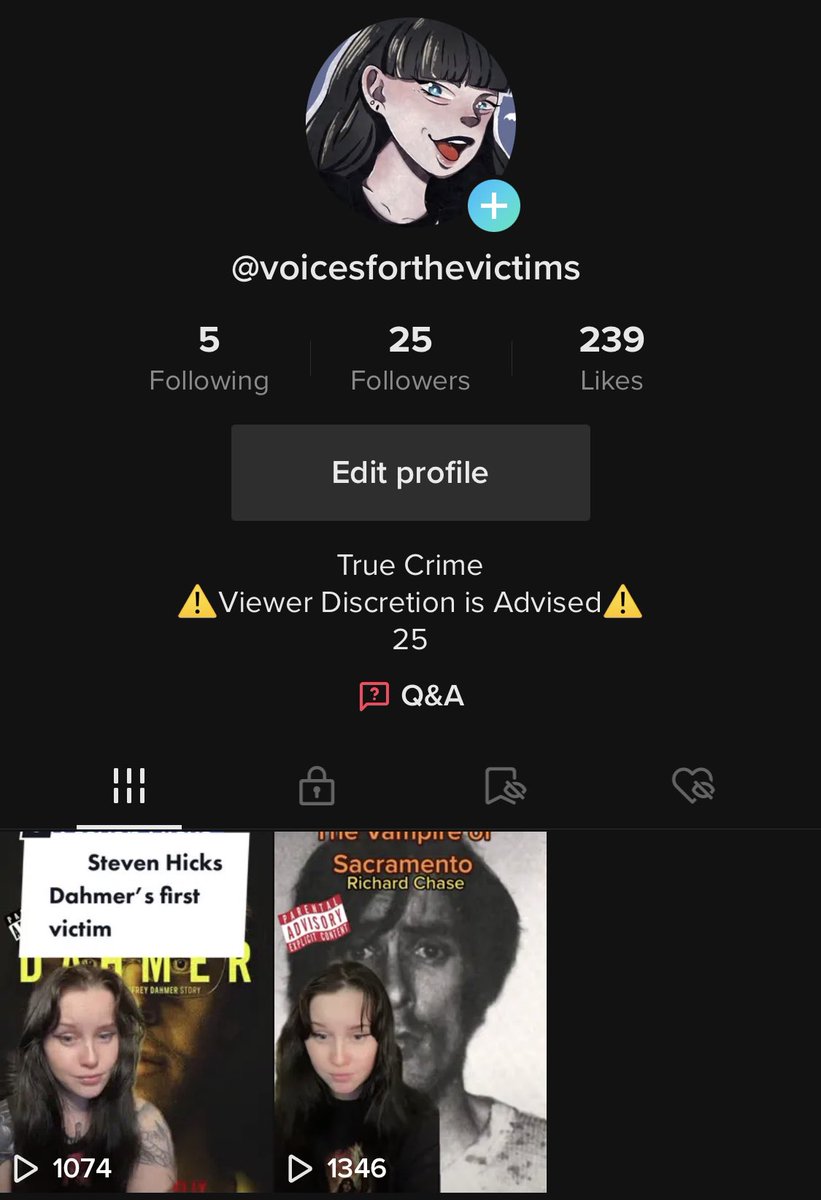 Check out my new true crime tiktok account 

tiktok.com/@voicesforthev…