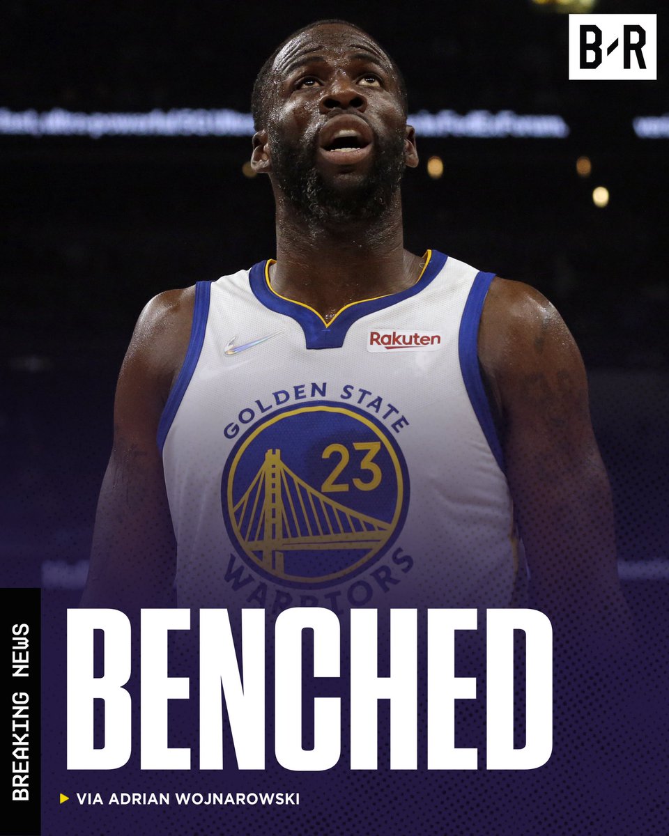 NoContext_NBA_'s tweet photo. BREAKING: The Warriors are benching Draymond Green for the rest of the season, per @wojespn. https://t.co/X9CRhN31vk