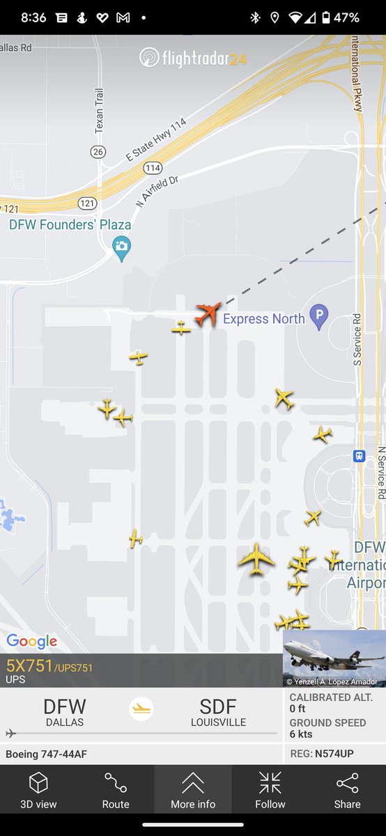 Craigta's tweet photo. @UPS tell me more about this mechanical failure sure seems like the flight is leaving.    Or does mechanical failure mean something much worse and my package will never arrive? https://t.co/1EWaXGrYpH
