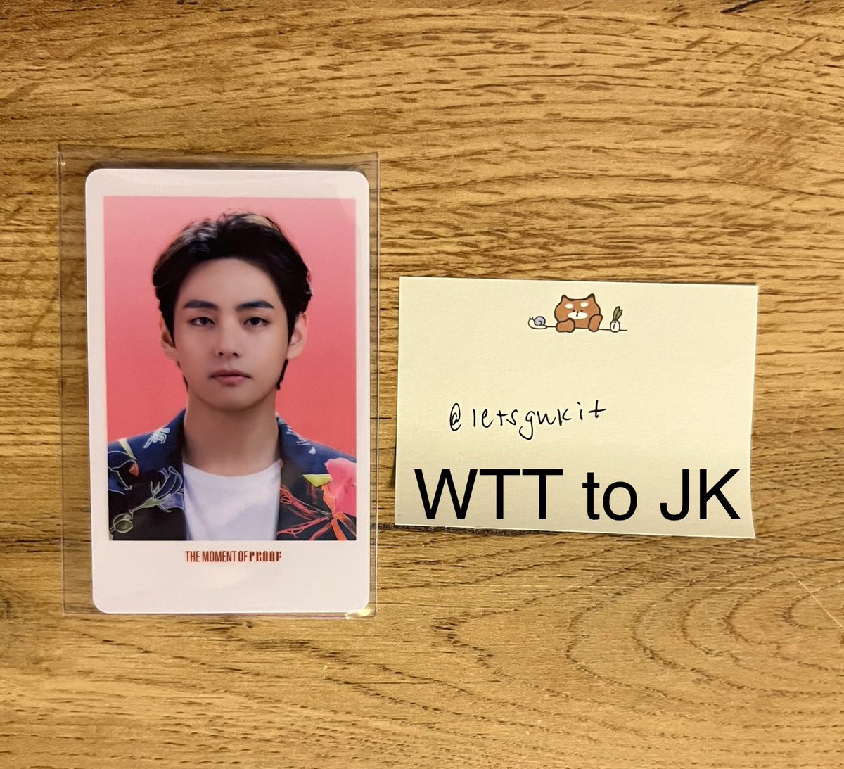 sevranghaes's tweet photo. WTT / Want to trade 

BTS Proof Collectors Edition Pre Order Benefit / CE POB 

Have: Taehyung / V 
Want: Jungkook 

Loc: USA 

Please DM! 

#btswtt #btstrade #btstrades #btswttusa https://t.co/FLzzgQ55Uz