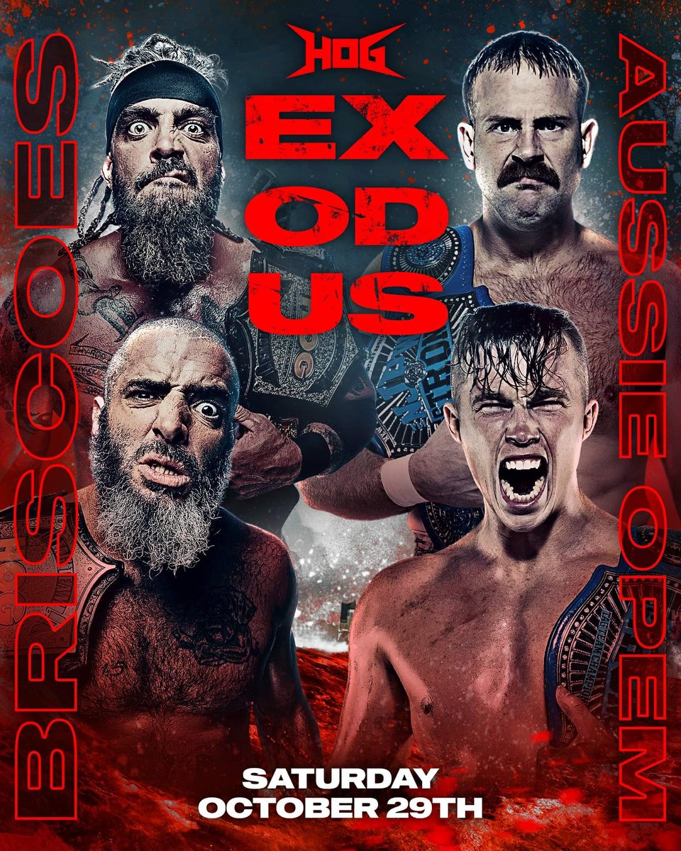 BREAKING 🚨🚨🚨 The Briscoes vs Aussie Open Saturday, October 29th in NYC. #EXODUS ⬇️ TICKETS AVAILABLE 🎟 ⬇️ tickettailor.com/events/houseof…