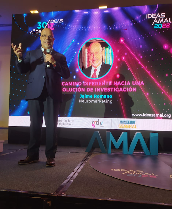 NeuromktMex's tweet photo. 💥🧠Un gusto compartir con todos los colegas de @AmaiMexico temas como las #NeurocienciasAplicadas al entendimiento del consumidor
👨‍🔬El Dr. Romano, Director de #Neuromarketing habló sobre encontrar un nuevo camino de investigación con el uso de las Neurociencias
#IDEASAMAI2022 https://t.co/sKuukjl40b