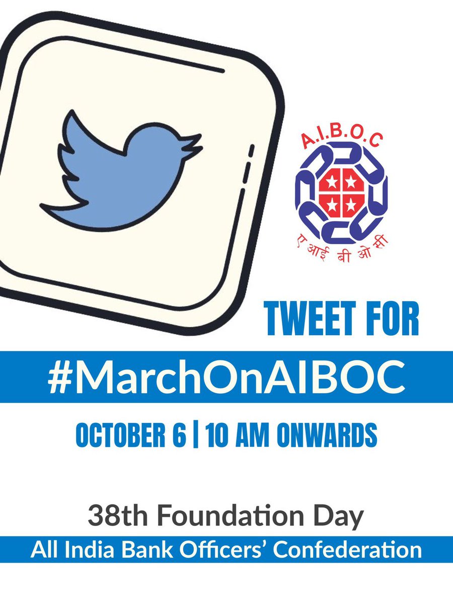BOIOA_Rajasthan's tweet photo. Heartily Congratulations to all our membership on the occasion of 38th foundation day. We take pledge on this occasion to serve the masses.
#MarchOnAIBOC https://t.co/noeax1YvyR