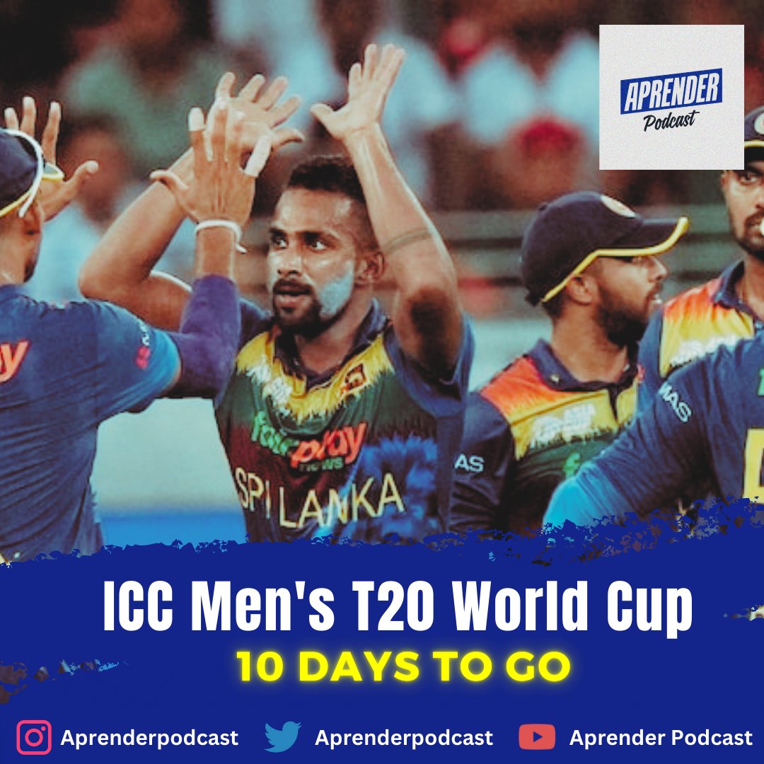 Aprenderpodcast's tweet photo. 10 more days to gooooo!!!
https://t.co/zj7kknHYaM
#aprender #aprenderPodcast #learn #podcast #anchor #spotify #applePodcast #entertainment #information #podcasts #introducing #T20Worldcup2022 #ICCWC2022 #LKA #lka https://t.co/xB8URDJv8C